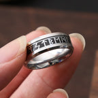 Black Runic Viking Ring