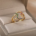 7 Chakras Women's Signet Ring