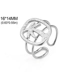 Palm motif ring