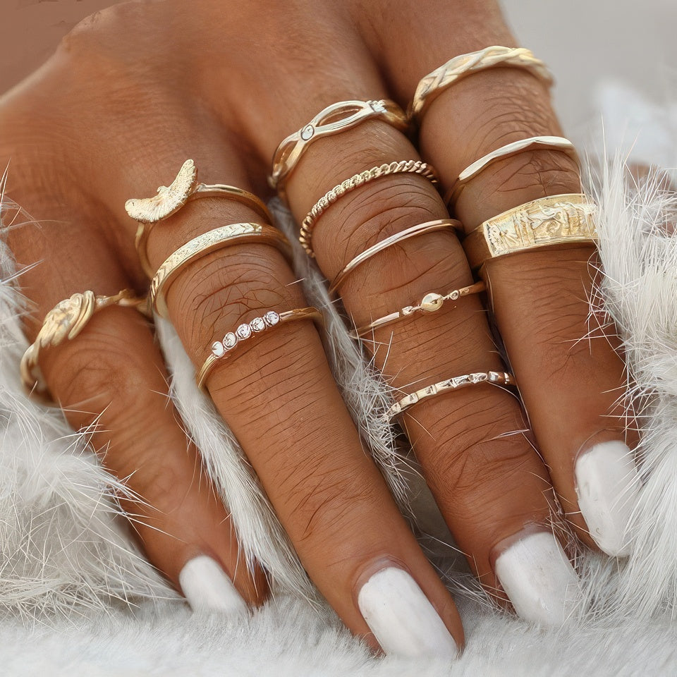 Gold and Silver Eagle Ring