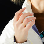 Women's angel wings ring in gold