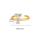 Adjustable ring with rectangular birthstone