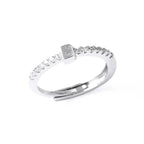 Adjustable women's ring with initial - letter