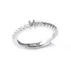 Adjustable women's ring with initial - letter