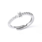 Adjustable women's ring with initial - letter
