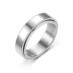 Anti-Stress Spinner Ring for Women silver