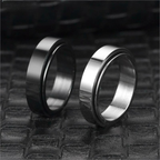 Anti-Stress Spinner Ring for Women black