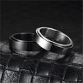 Anti-Stress Spinner Ring for Women black