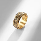 Anti-Stress Spinning Ring Eye Gold