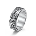 Anti-Stress Spinning Ring Eye Silver