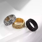 Anti-Stress Spinning Ring Eye Gold