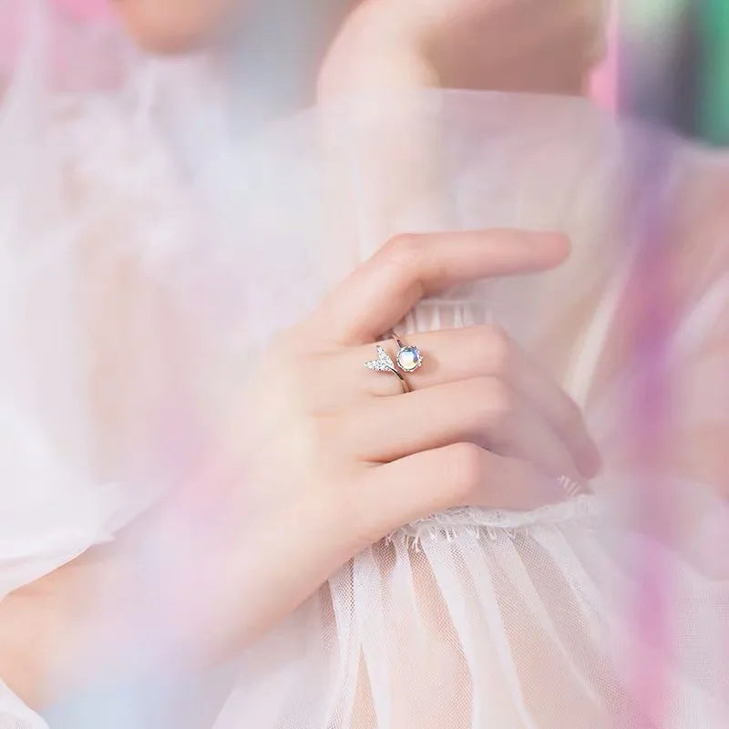 Silver Ring Moonstone