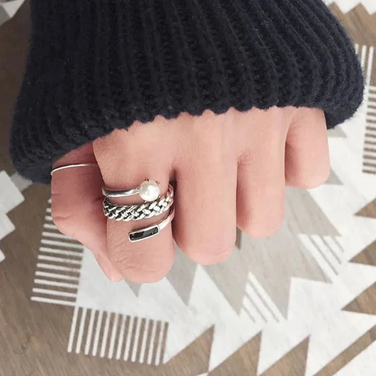 Silver Ring with Pearl