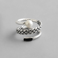 Silver Ring with Pearl