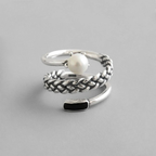 Silver Ring with Pearl
