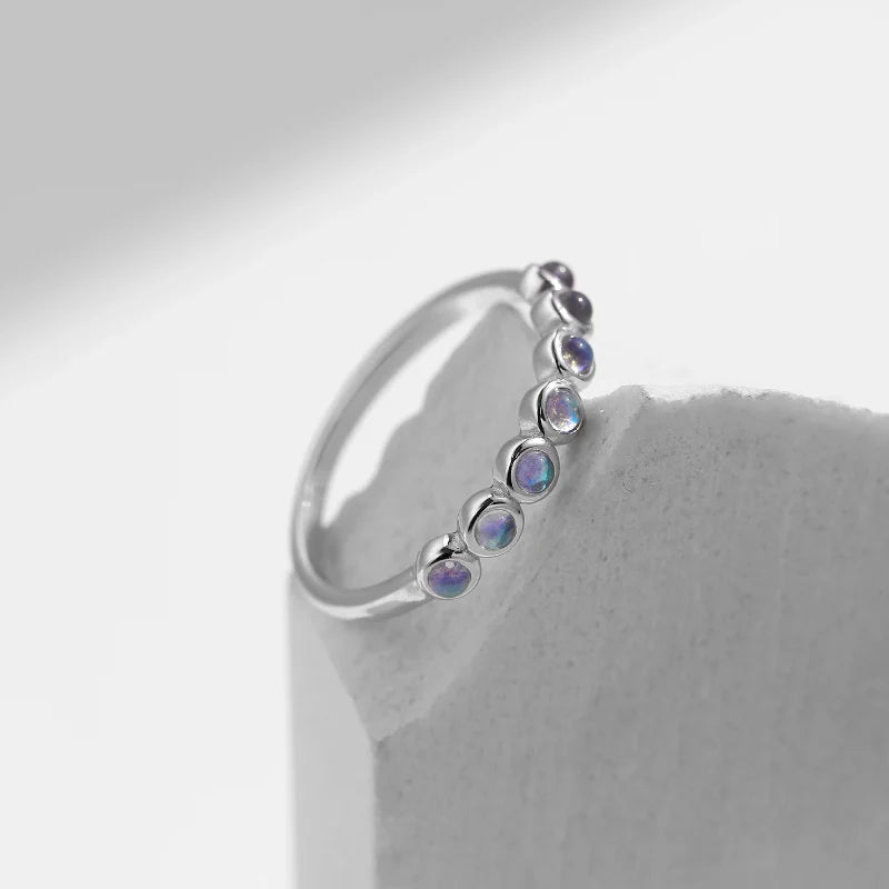 Ring with Moonstone Crystal