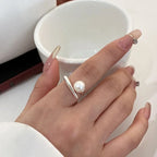 Charming Ring with Pearl for Women