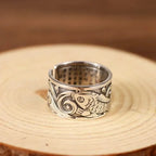 Ethnic-Style Ring with Fish