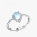 Moonstone Zircon Ring