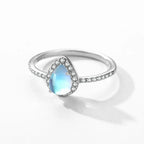 Moonstone Zircon Ring