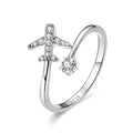 True Silver Airplane Ring for Women silver