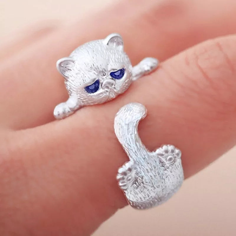 Japanese Cat Band Ring