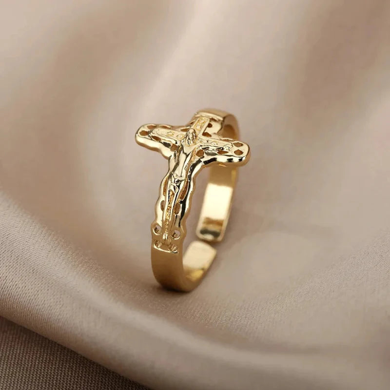 Christian Jesus Band Ring for Women