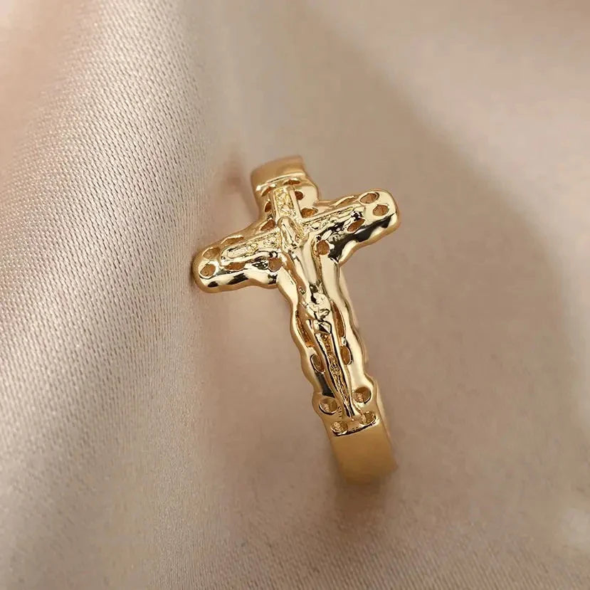 Christian Jesus Band Ring for Women