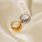 Elegant Large Water Drop Ring Gold
