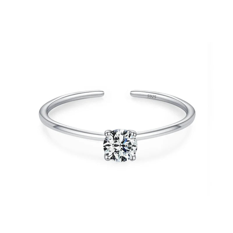 Colored Zircon Band Ring Birthstone