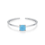 Colored Zircon Band Ring Birthstone
