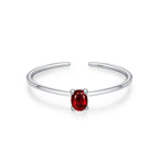 Colored Zircon Band Ring Birthstone