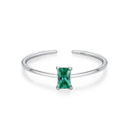 Colored Zircon Band Ring Birthstone
