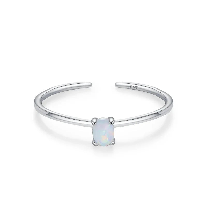 Colored Zircon Band Ring Birthstone