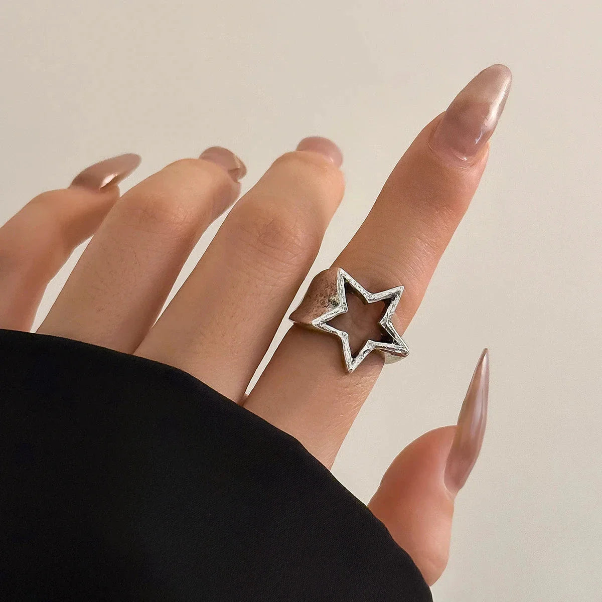 Silver Star Ring for Women