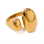 Double Teardrop Ring