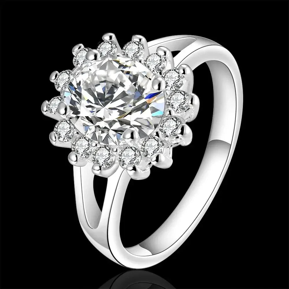 Crystal Flower Ring