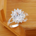 Crystal Flower Ring