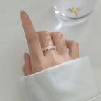 Daisy Flower Band Ring