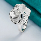 Ring Large Silver Flower