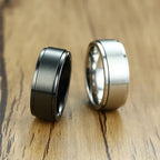 Men's Spinner Anti-Stress Ring Black