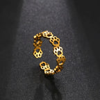 Gold Paw Band Ring