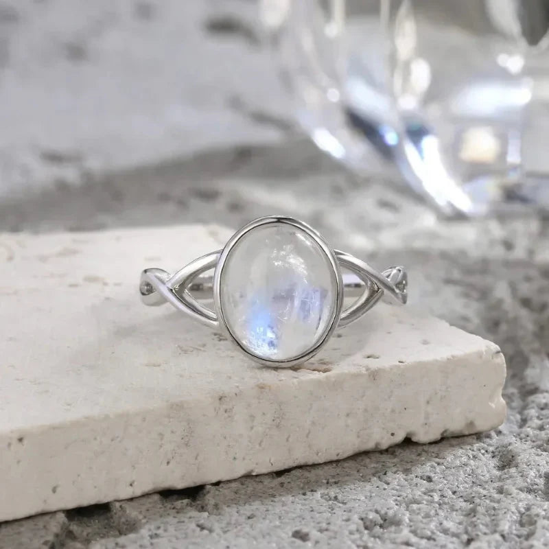Moonstone Fertility Band Ring