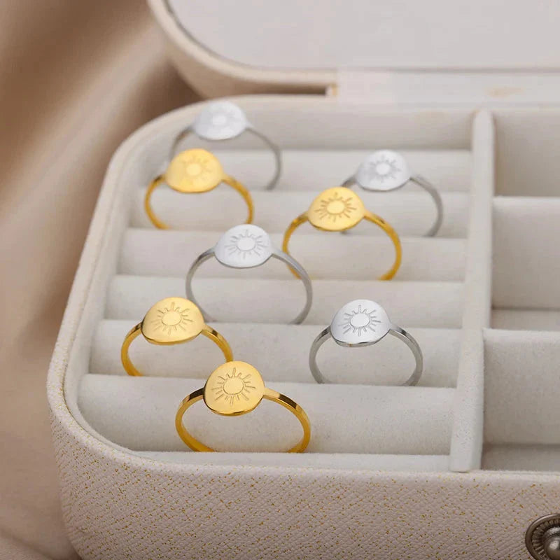 Sun Ring Women's Silver