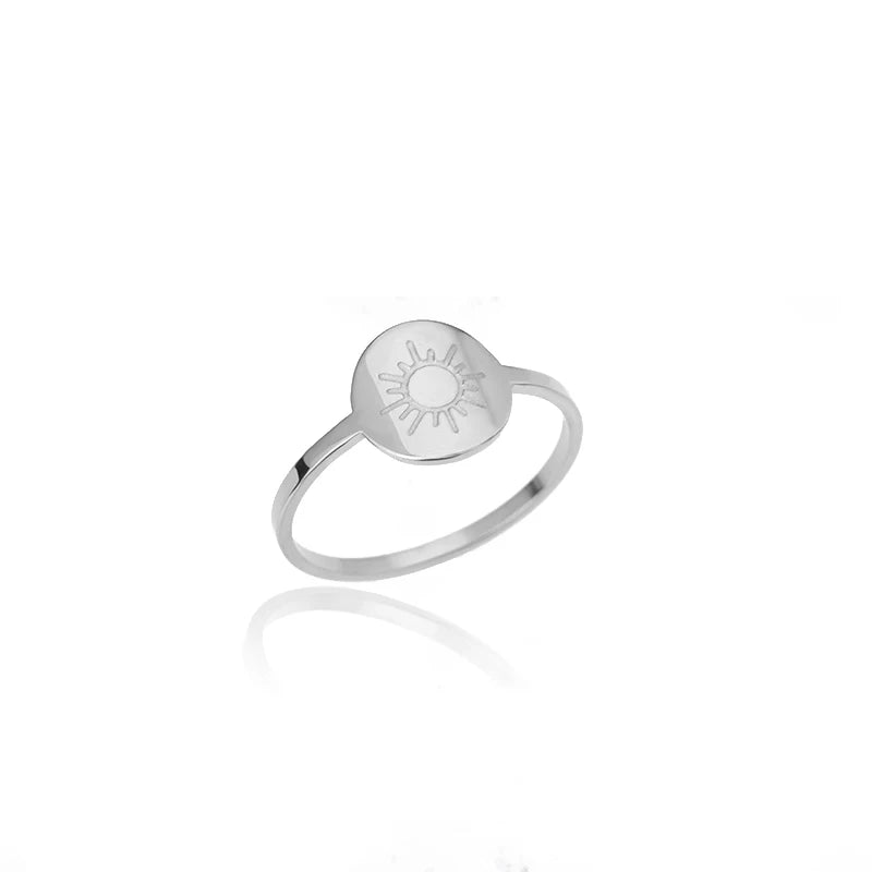 Sun Ring Women's Silver