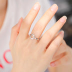 Sun Ring Band for Women silver