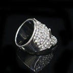 Rhinestone Skull Ring