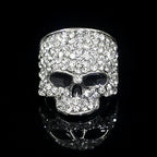 Rhinestone Skull Ring