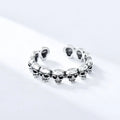 Skull Heads Band Ring