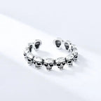 Skull Heads Band Ring